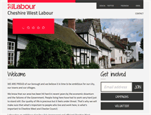 Tablet Screenshot of cheshirewestlabour.com